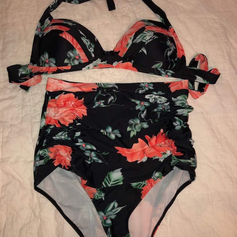 Cocoship pin up style high waisted bikini